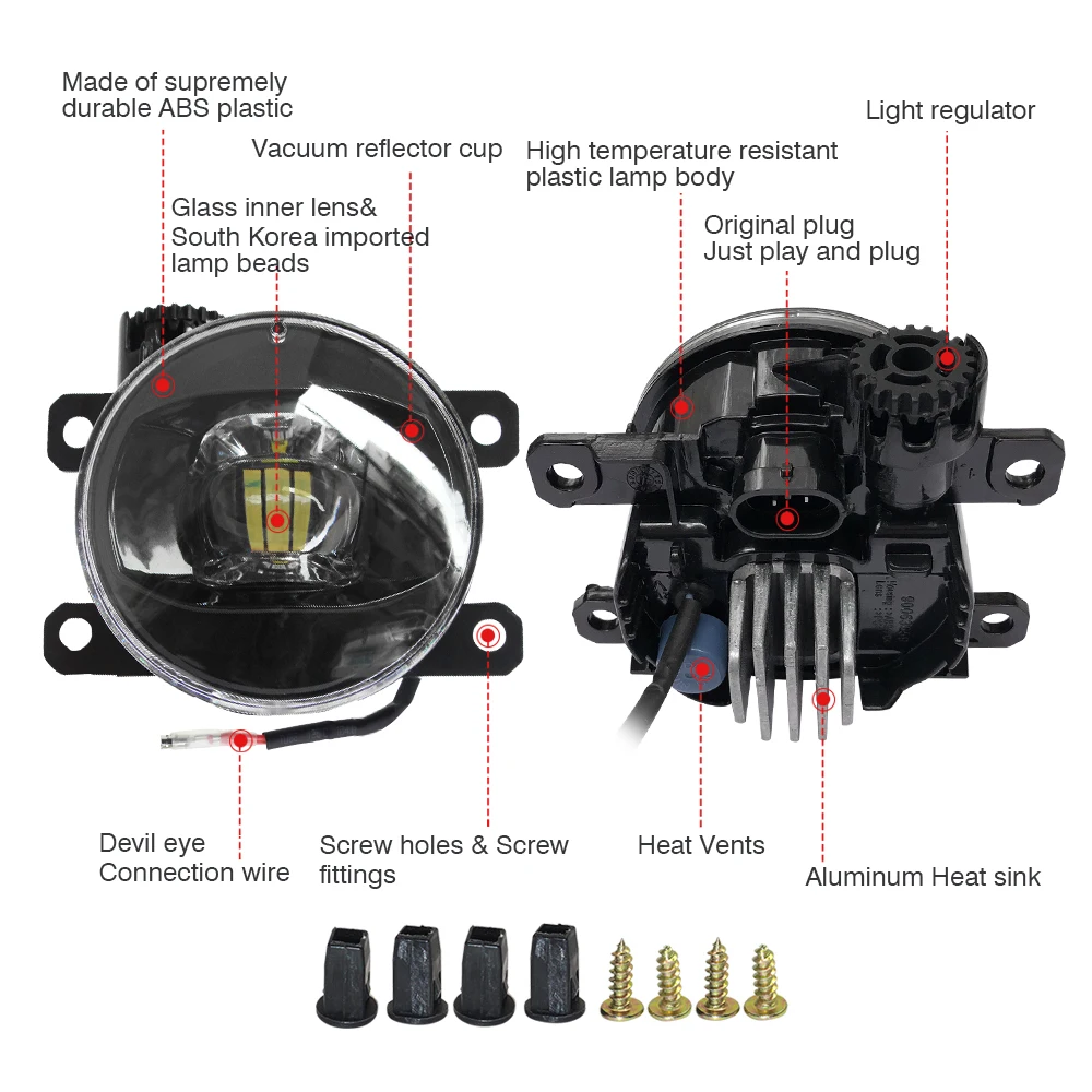Cawanerl для Land Rover Range III SUV (LM) 2009 2010 2011 2012 Автомобильная противотуманная фара Devil Eye LED