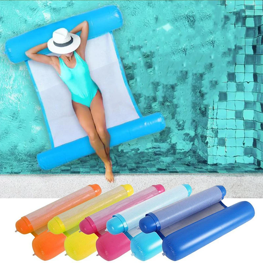 

Swimming Pool Floating Inflatable Floating Hammock 130x73cm Lazy Water Lounger Swimming Pool Swimming Ring