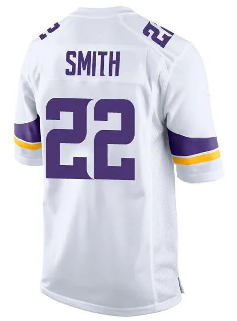 

embroidery American Jersey Harrison Smith Men Women Kid Youth White Minnesota Football Jersey