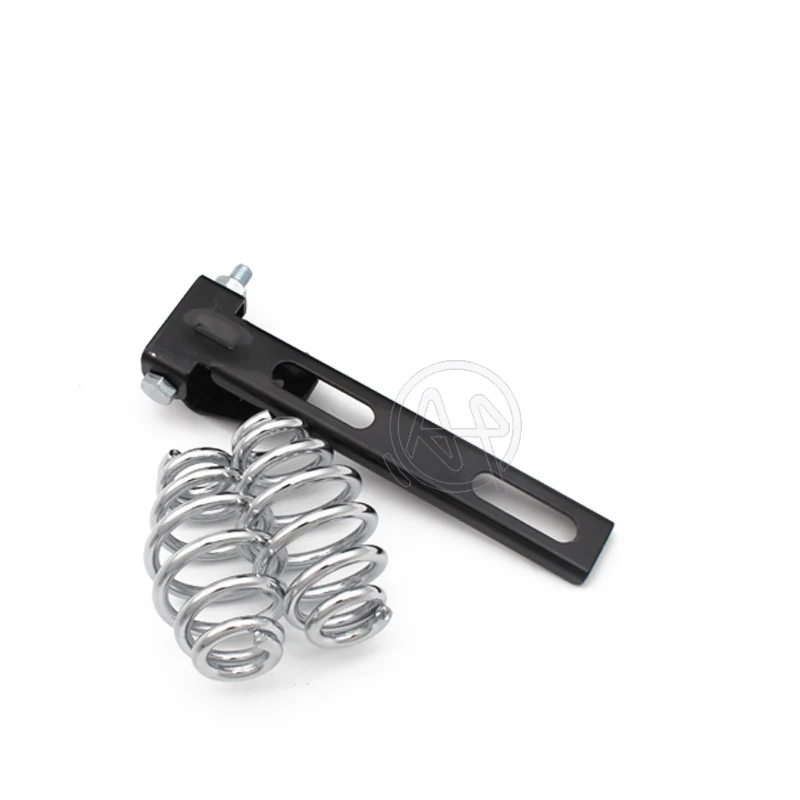 Черное кожаное сиденье для мотоцикла ретро старое школьное Solo Seat + 3 &quotпружинный