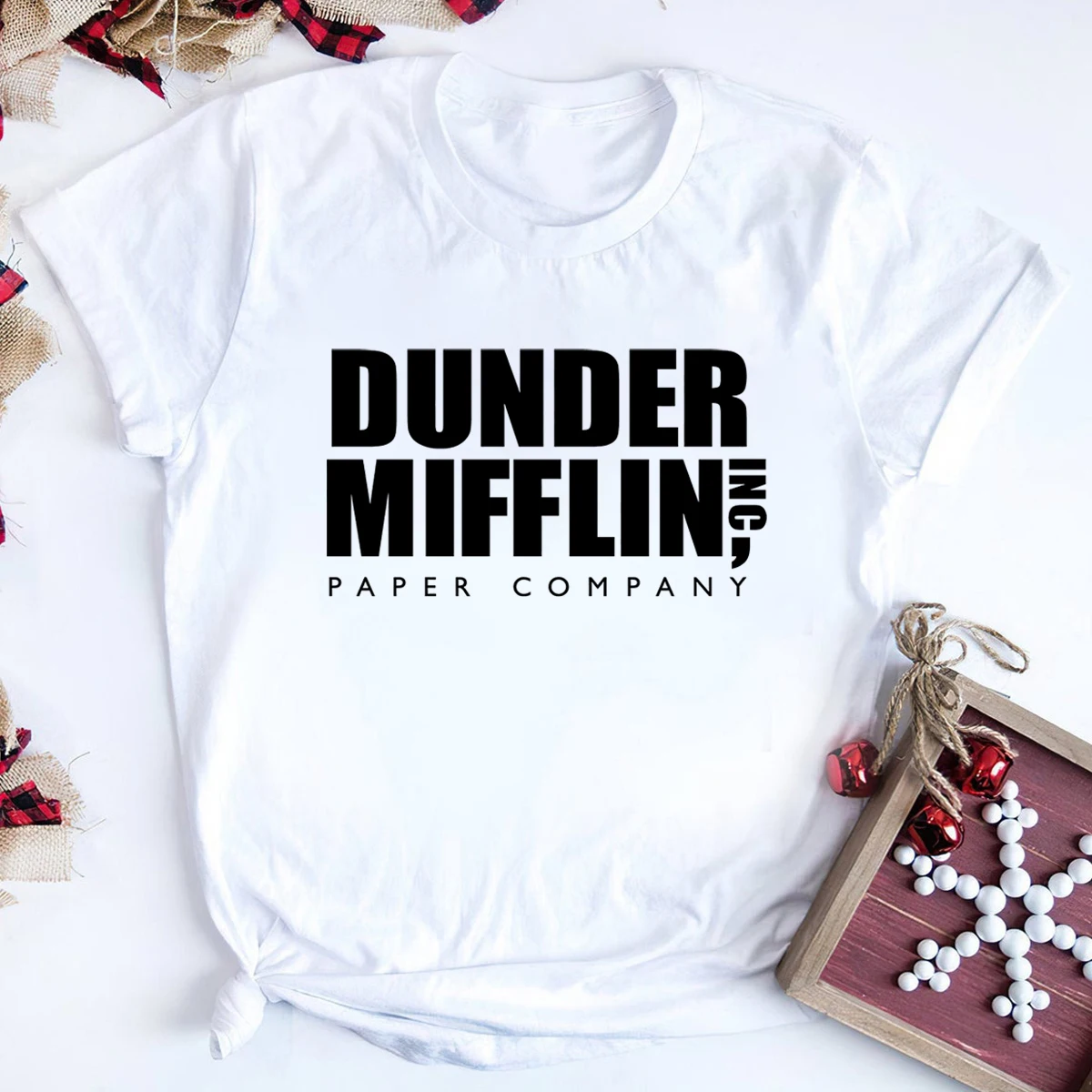 Офисная футболка Dunder Mifflin удобный топ с надписью Paper Company рубашка Schrute Farm унисекс
