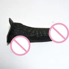 Бесплатная доставка! Черные натуральные латексные насадки на пенис с шариком для презервативов и брюк аксессуары