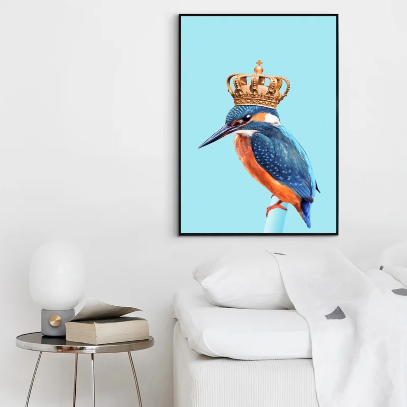 Картина на холсте модульный домашний декор панда Kingfisher простые картины с