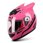 С жесткими защитными рога мотоциклетный шлем розовый Casco Moto Велоспорт Шлем руль Fatbar для полноценный шлем зеленый велосипедный клаксон каску розовый Capacete 939
