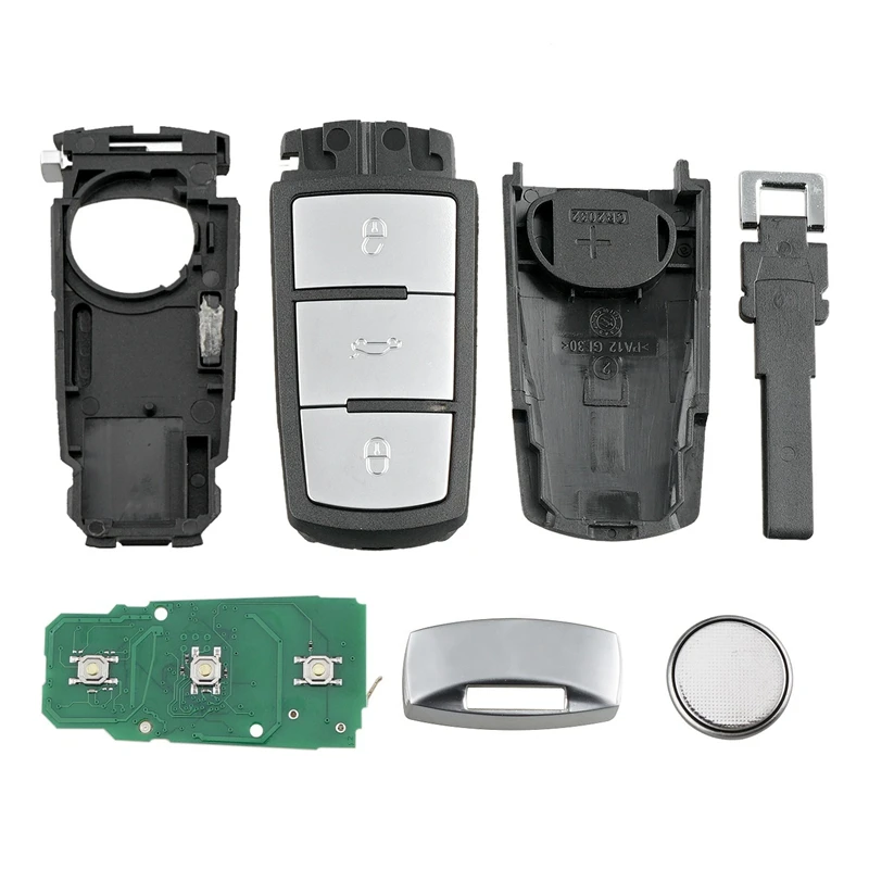 

Car Smart Remote Key 3 Button 43Hz ID46 Fit for Passat CC 2004-2015