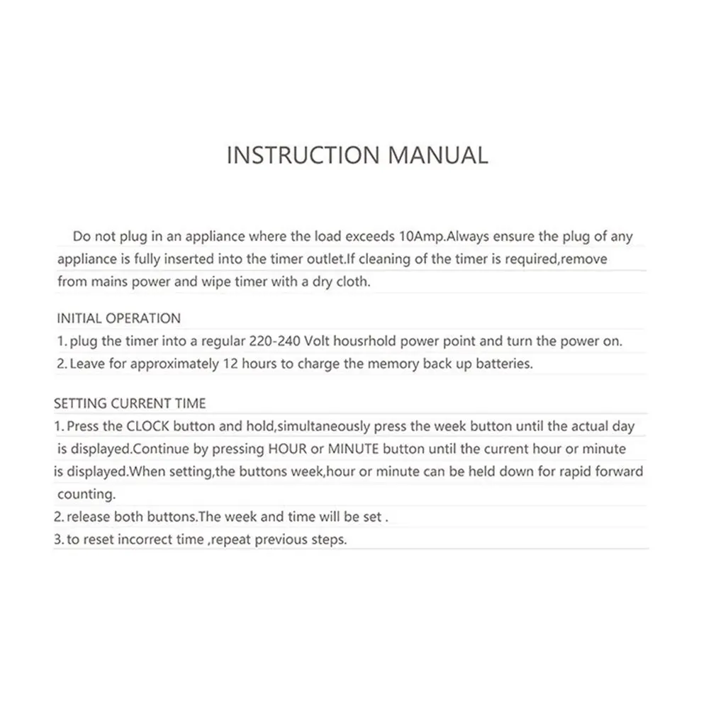 Еженедельный программируемый цифровой умный таймер переключатель времени