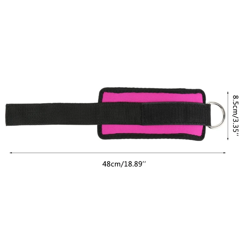 

Ankle Straps for Cable Machines, Adjustable Comfort fit, Reinforce D-Ring-Premium Ankle Cuff to Improve Abdominal Muscle D0LB