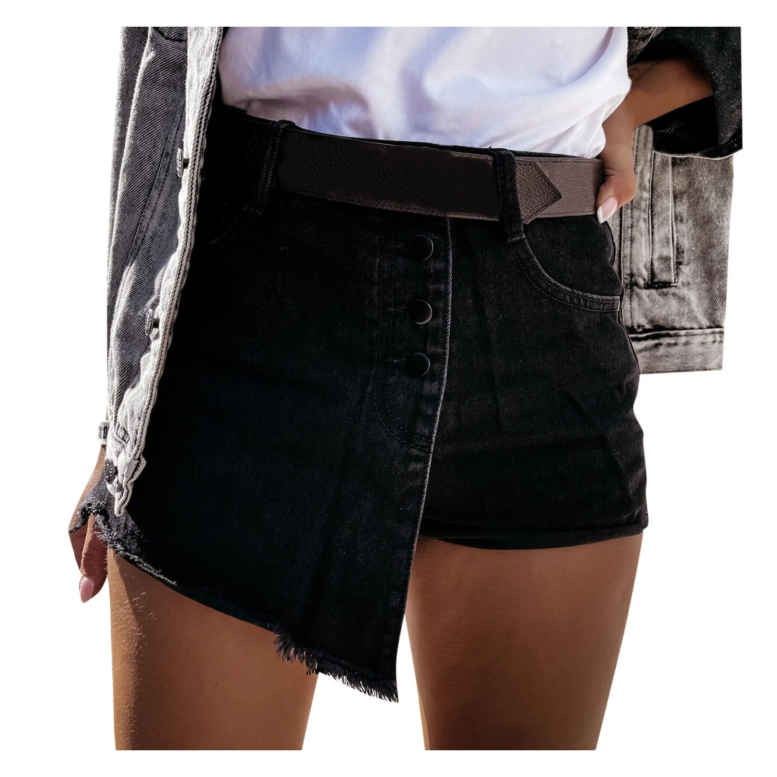 

Fashion Womens Jeans Pocket Denim Pants Female Hole Bottom Sexy Casual Shorts Summer Casual Jeans Shorts Ropa Mujer Jean Fe Traf