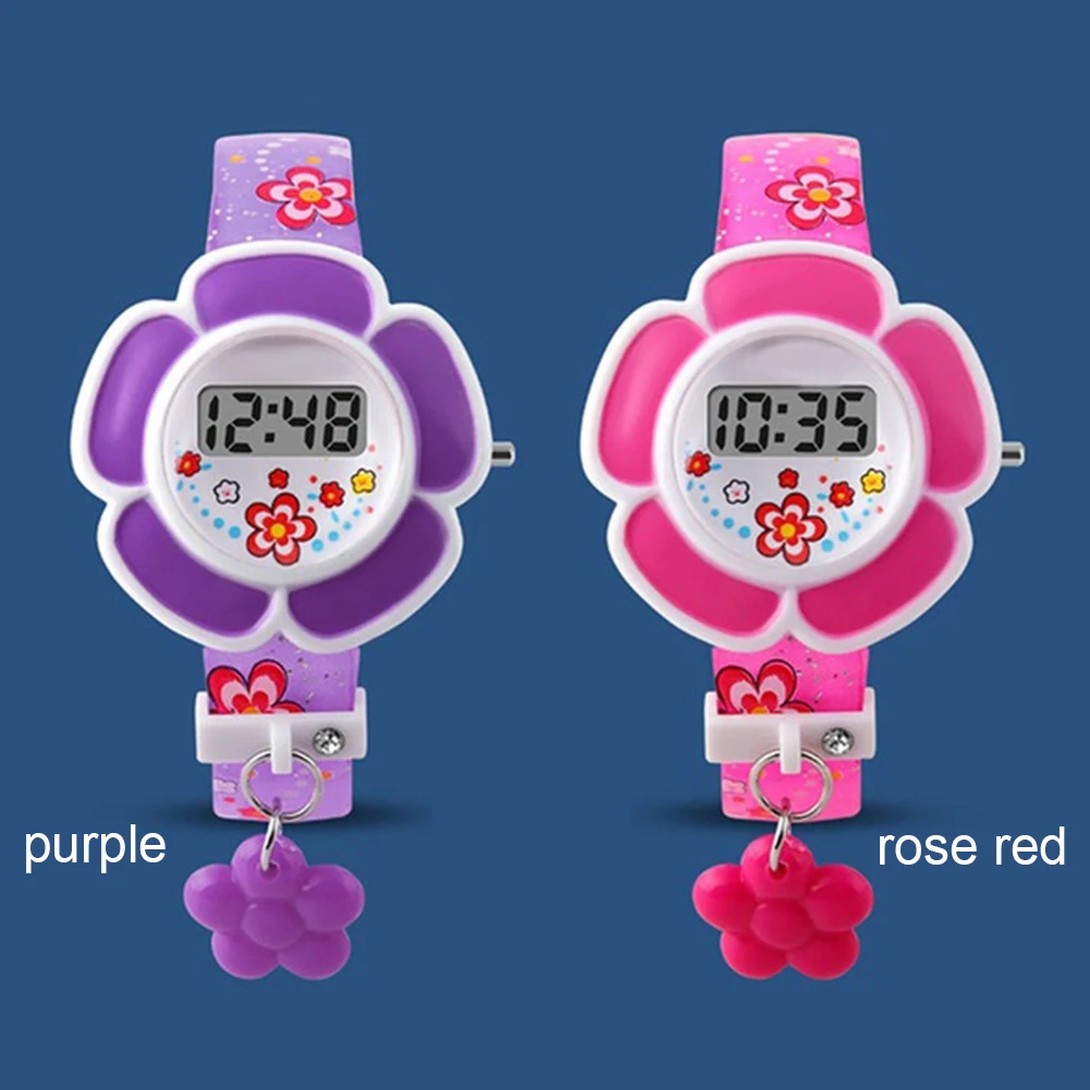 

Lovely Kids Watches Flower Cute Children Watches Cartoon Silicone Digital Wristwatch Kids Boys Girls Wrist Gift Watches