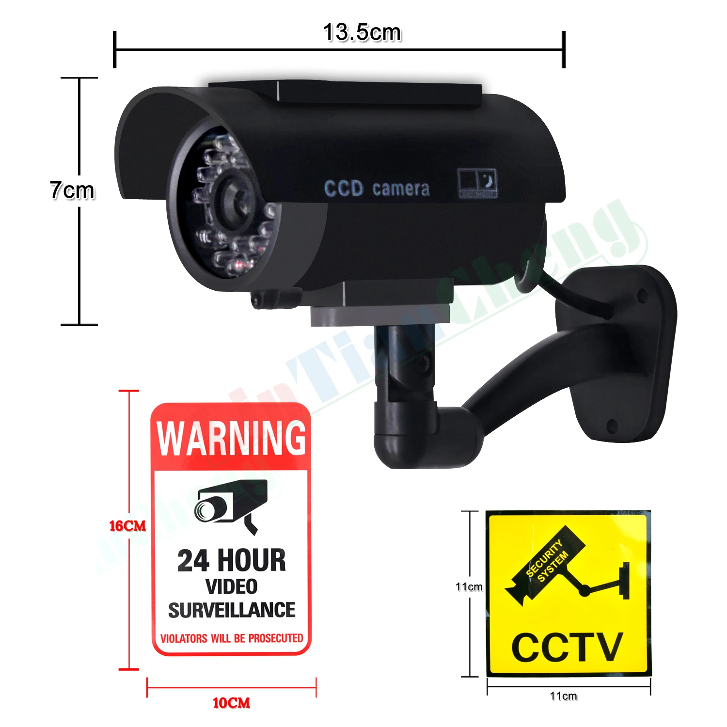 Пустышка поддельная камера Солнечная пуля водонепроницаемая для улицы в