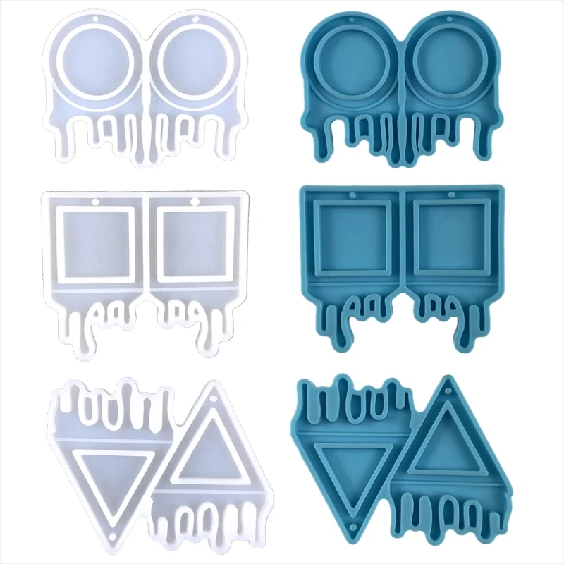 1 шт. формы для украшений из эпоксидной смолы полимерная серьга подвесок литья