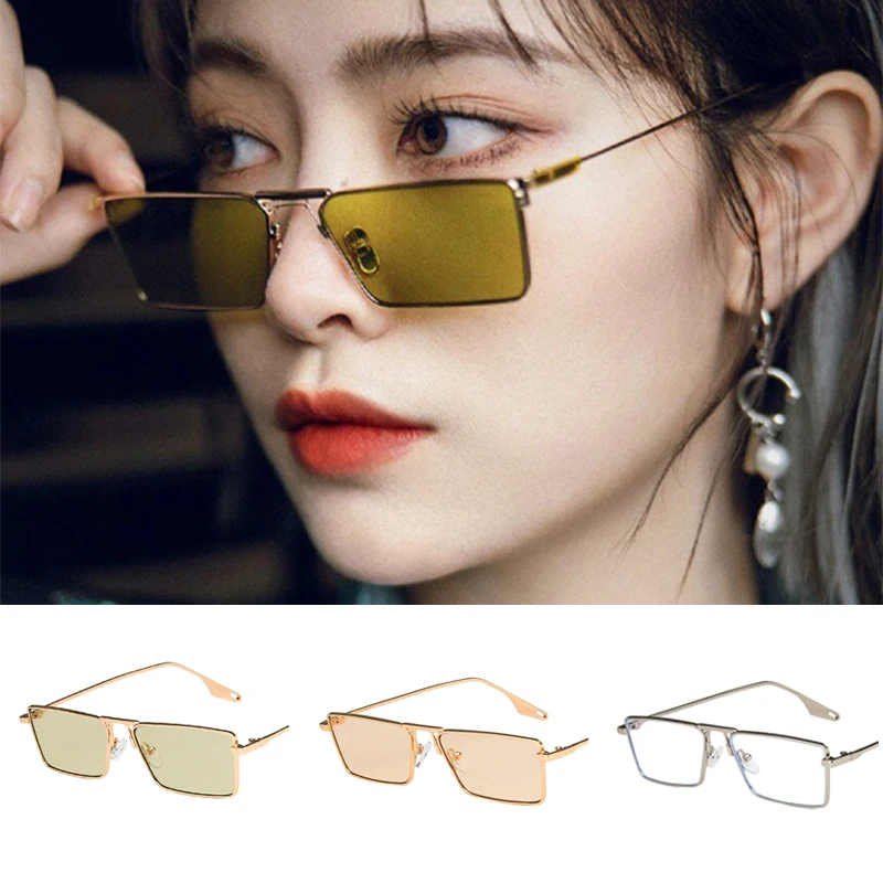 

Classic Retro Sunglasses Women Brand Designer Metal Frame Glasses Fashion Square Sun Glasses Luxury Punk Eyewear Oculos De Sol