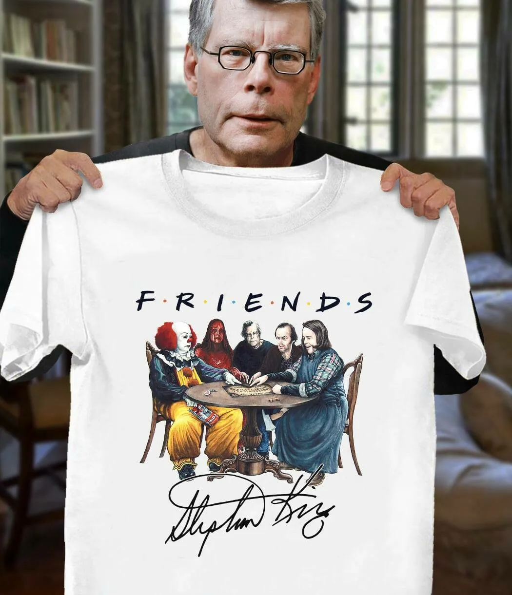 

Funny Classic Horror Movie Character Friends Halloween Gift T-Shirt. Summer Cotton Short Sleeve O-Neck Mens T Shirt New S-3XL