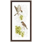 Набор для вышивки крестиком воробей и винограда 18 карат 14 карат 11 карат, холст, хлопковая нить без принта, счетная вышивка, нитки для вышивки