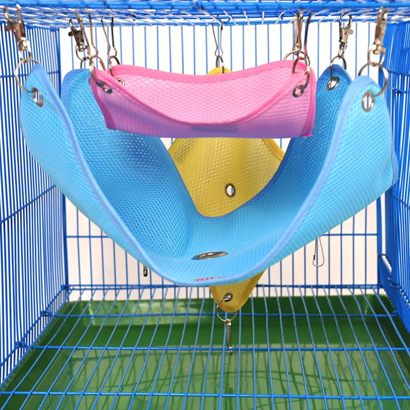 

S/M/L Pet Hamster Hammock Summer Breathable Mesh Bed for Chinchilla Guinea Rabbit Samll Pets Swing Toys Kitten Hommock