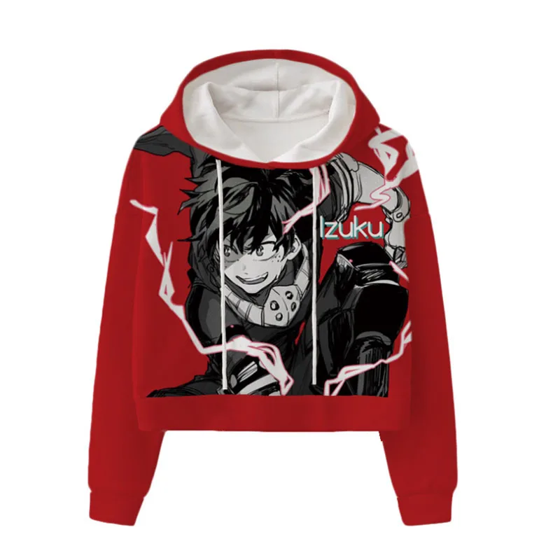 My Hero academic 3D Короткая Толстовка OCHACO URARAKA Midoriya Izuku химико Тога Todoroki Shoto Katsuki толстовки