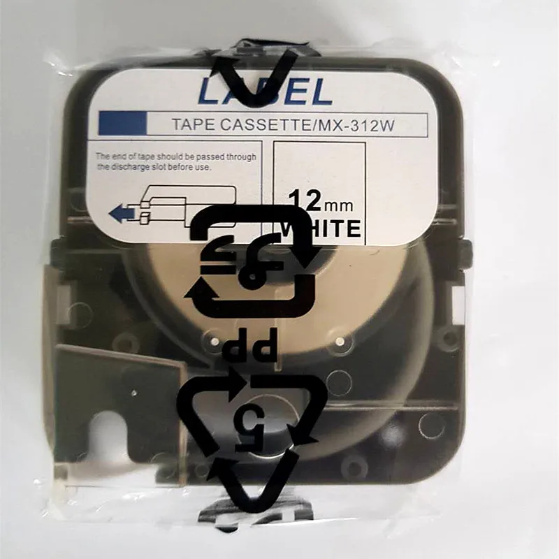 10 шт. этикетка на кассету ленты lm-mx312w белых наклеек 12 мм х 8 м для max электронная