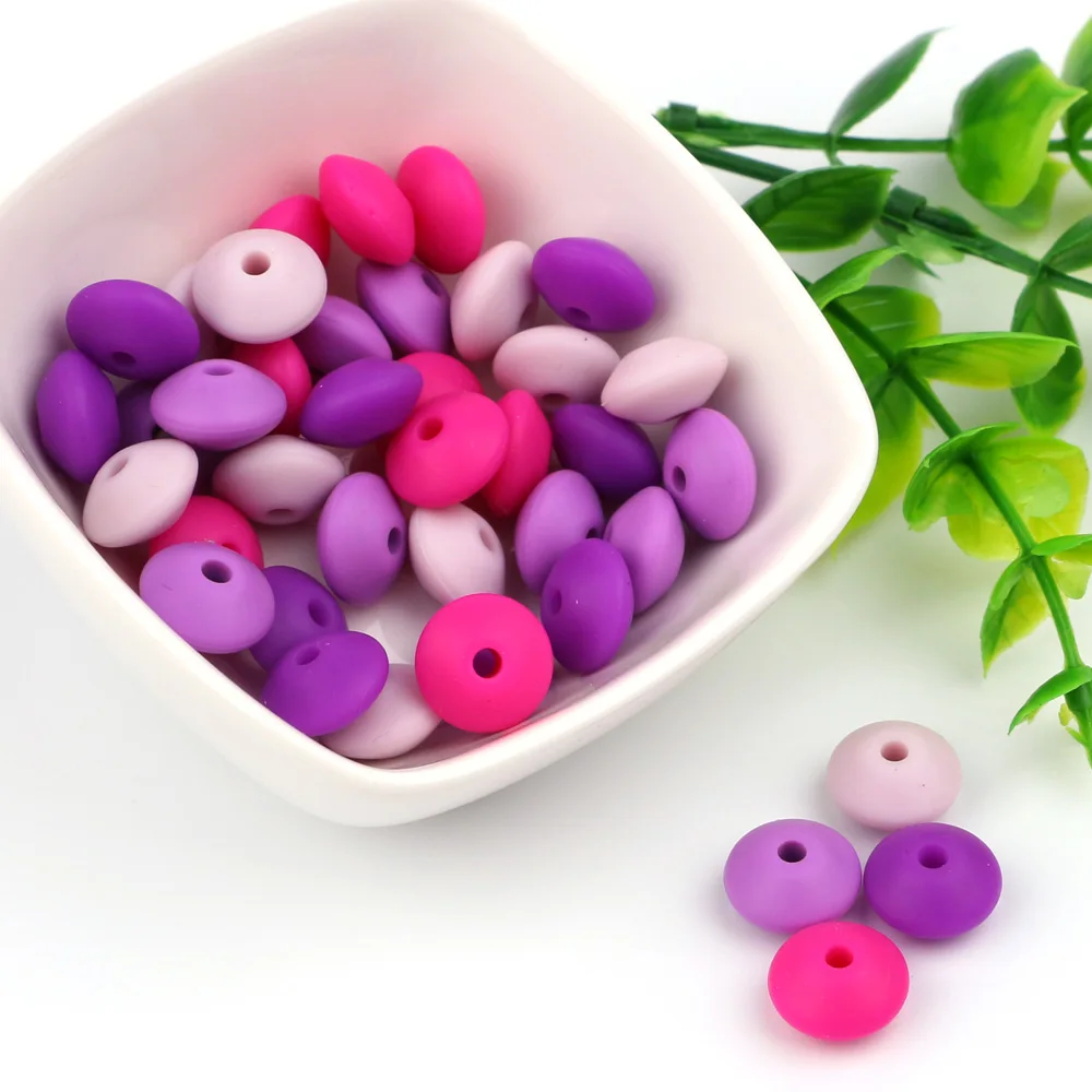 TYRY.HU 200 шт./лот линзовые бусины Детские Прорезыватели для зубов силиконовые
