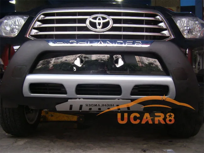 Front One Автомобильный Стайлинг для 2008-2010 Toyota Highlander Передний+ задний бампер защитная пластина АБС пластик - Цвет: Front One