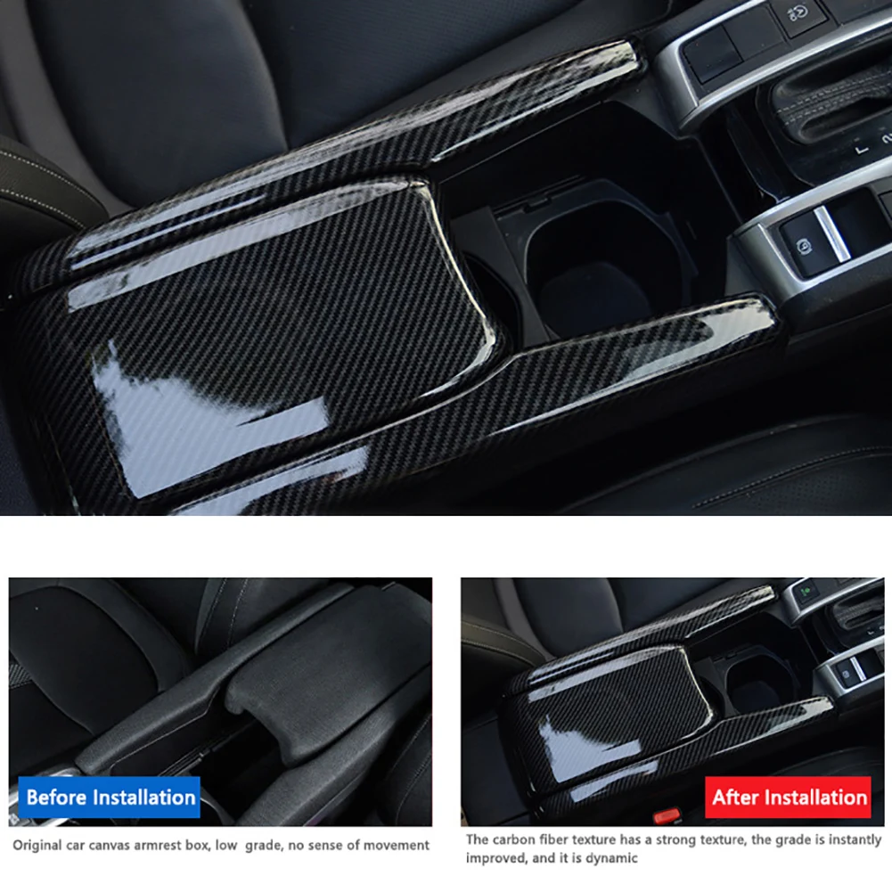 Автомобильные детали для Honda Civic 10 2016 2020 из углеродного волокна Внутренний декор