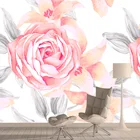 Розовая роза природа цветочный природа фон на заказ 3d обои для гостиной домашний Декор стены бумаги фрески виниловые рулоны принты