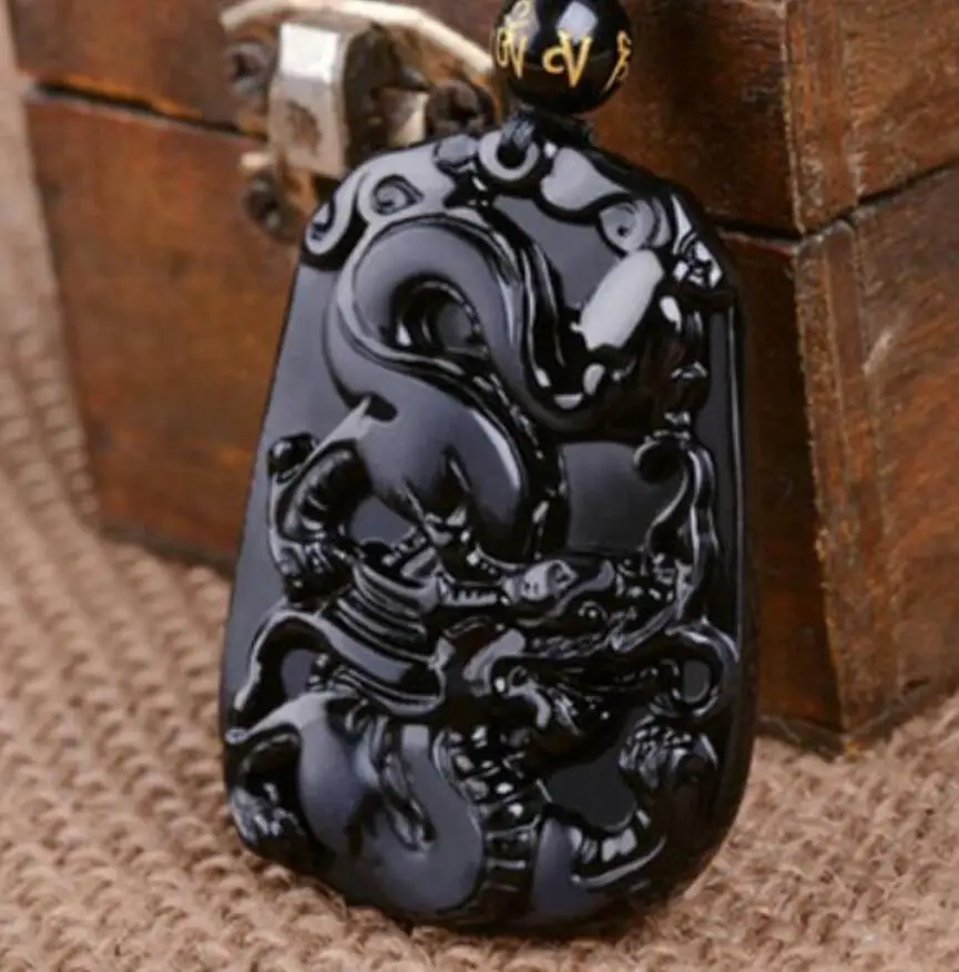 Модные ювелирные изделия бесплатная доставка обсидиан 12 дюймов Зодиак крыса