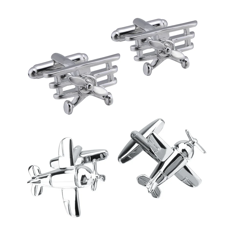 10 пар/лот классический вертолет триплан запонки планер самолет Украшения для