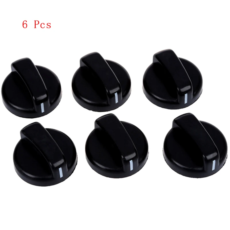 

Черная Пластиковая Ручка управления для замены кухонной газовой плиты, 6 шт., маленькие аксессуары, прочные