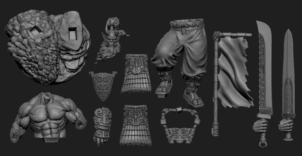 

Original Design 75mm Warrior One Set Resin Kits Drop Shippinng