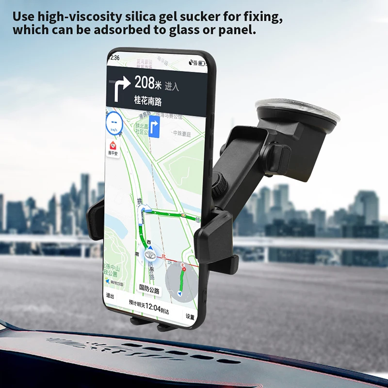 

Silicone Suction Cup Ultra-stable Multi-angle Distance Self-regulating Universal Car Phone Holder Telescopic Mobile Phone Holder