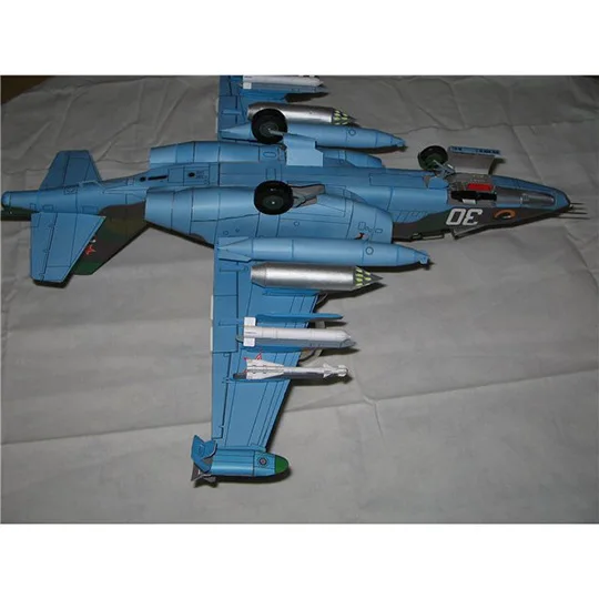 47*43 см Sukhoi Su 25 Frogfoot истребитель самолета DIY 3D бумажная карта модель строительные