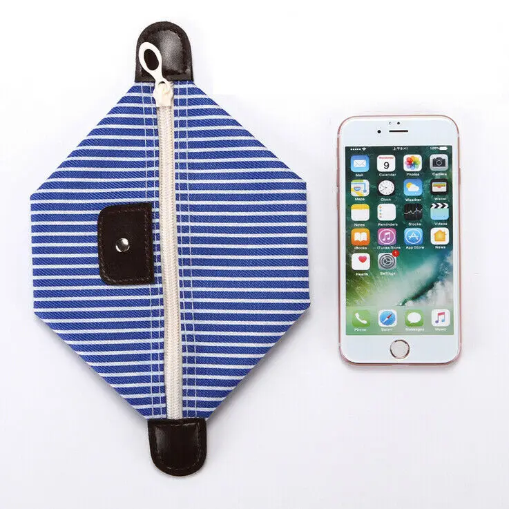 Портативная косметичка в полоску для женщин и мужчин дорожные Чехлы косметики на