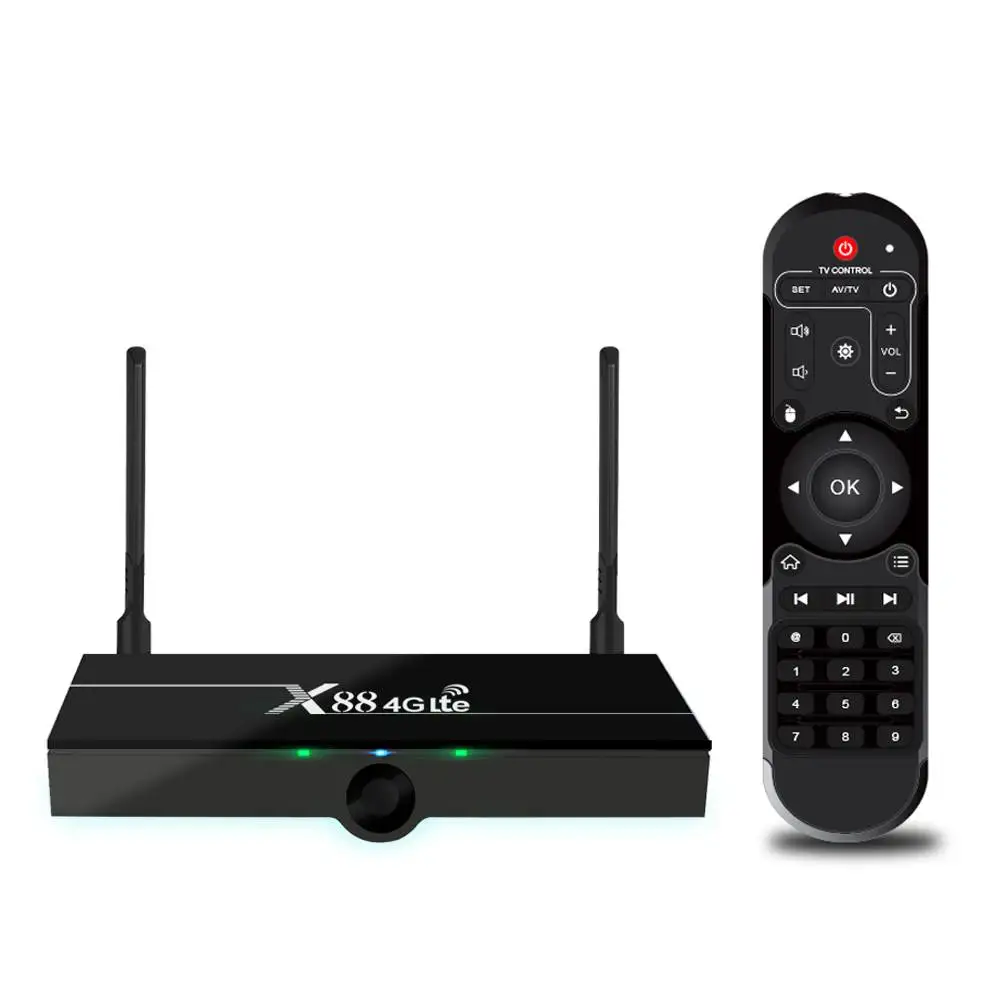 Only box Поддержка 4G Nano sim-карты X88 4G Lte Android tv Box 2GB 16GB Rockchip RK3328 Dual Wifi 4K медиаплеер USB3.0 Google Play Store - Цвет: Only box