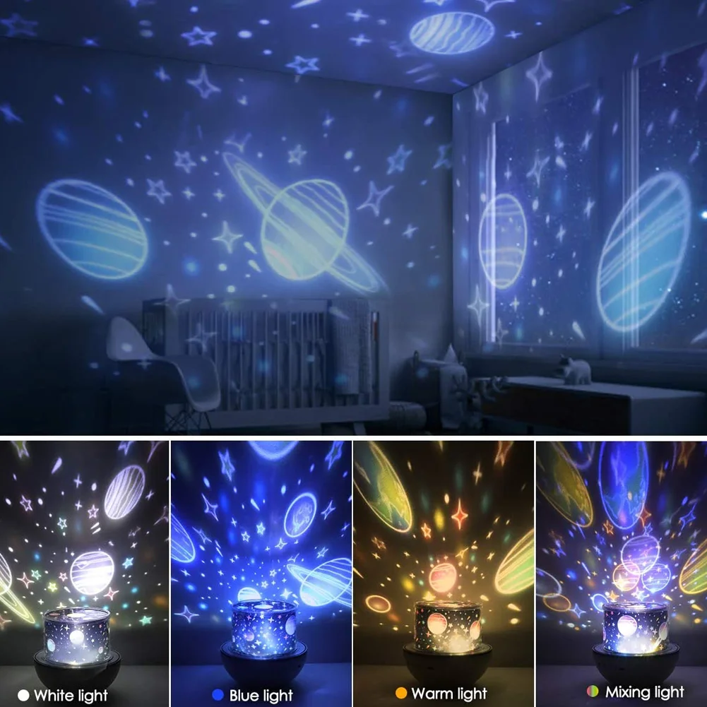 Ночсветильник светодиодный вращающийся с заряжаемыми кроличьими ушами|Ночники|