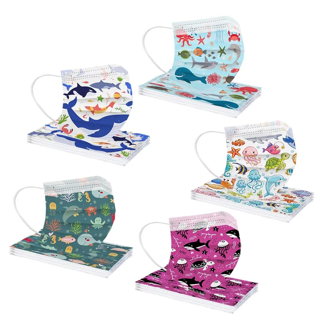 50 шт. одноразовые маски для лица детей|Аксессуары костюмов мальчиков| |