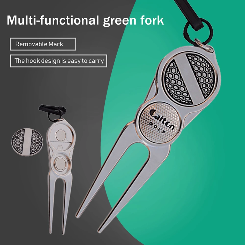 

Golf Divot Repair Tool with Ball Marker, A Unique and Multi-Functional Zinc Alloyed Metal Golf Accessory