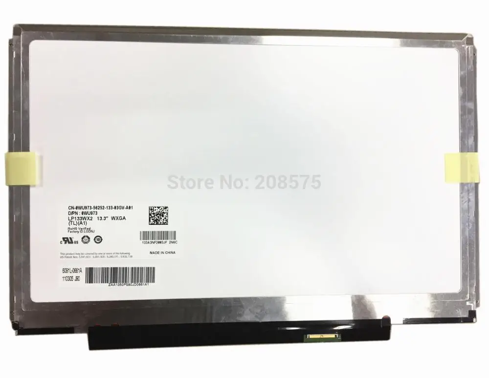 Free Shipping LP133WX2 TLA1 LP133WX2-TLA1 B133EW05 V.0 LTN133AT05 LTD133EV3D For Dell E4300 LCD Display Screen 1280*800 40Pin