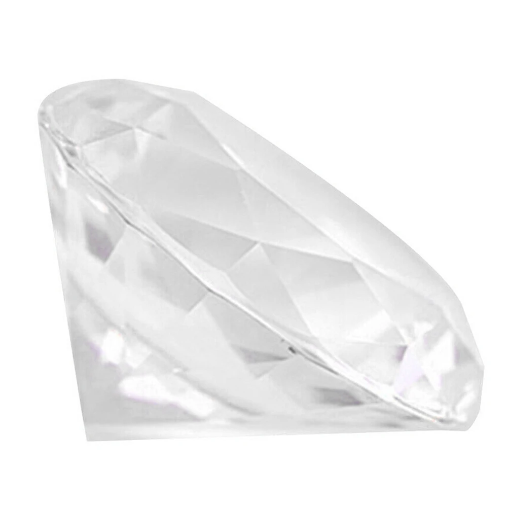 

60/80mm White Pink Crystal Diamond Nail Hand Model Transparent Glass Crystal Hand Model Shoot Ornament Manicure Accessories