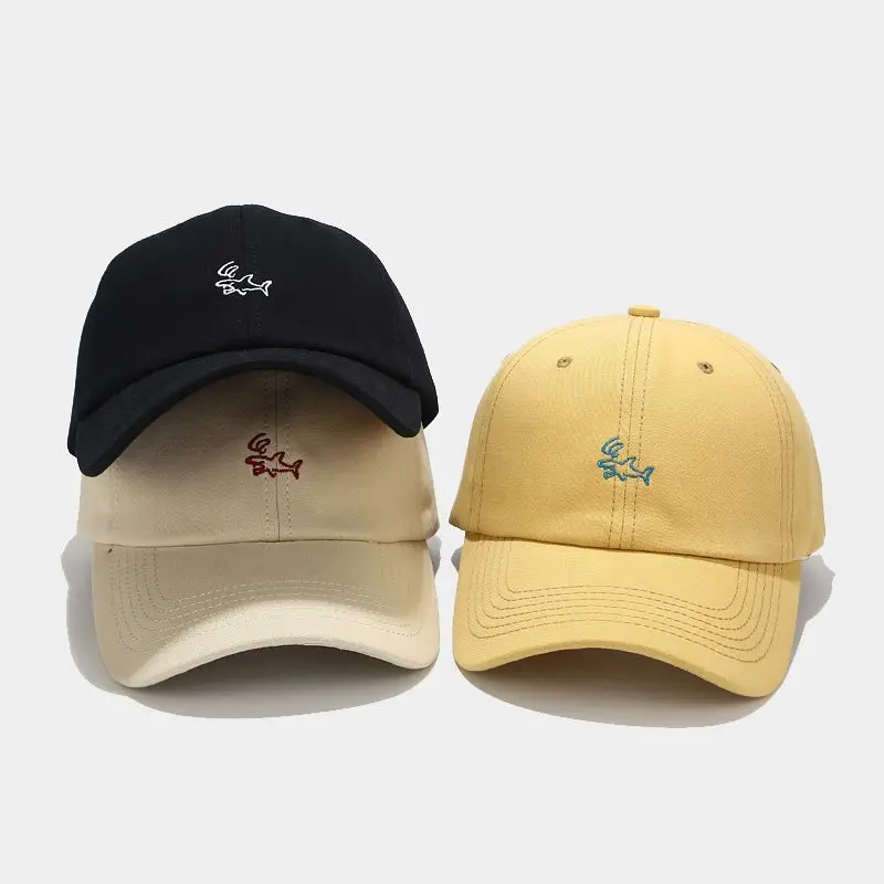 

LDSLYJR Cartoon Shark embroidery cotton Casquette Baseball Cap Adjustable Snapback Hats for men and women 187