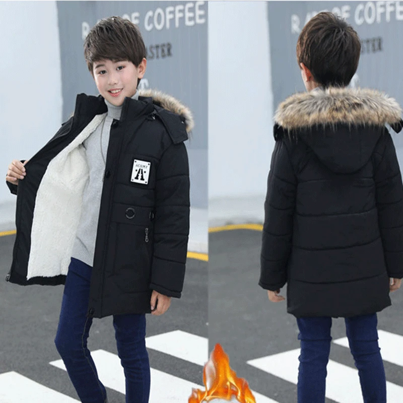 Коллекция 2019 года зимняя одежда теплая куртка для мальчиков 4 5 толстая 6 Осень