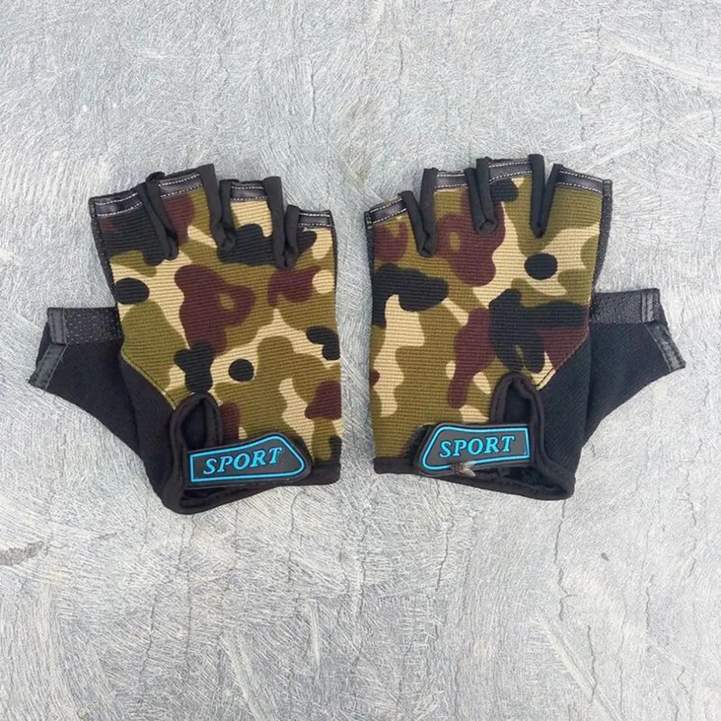 

Children Half finger Gloves for Bicycle Cycling Camping Hiking Boys Girls Outdoor Sports MTB Road Mountain Bike