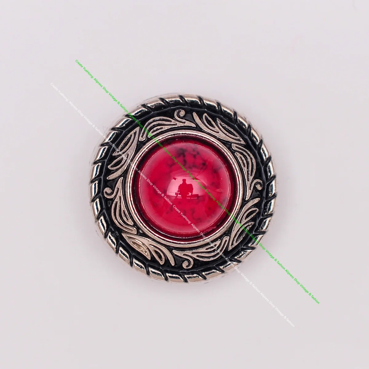 Сделай Сам кожаное ремесло бирюзовый камень винтажная Серебряная Цветочная