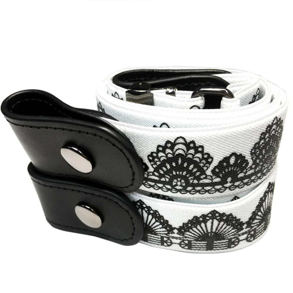 

Woman Waist Belt No Bulge Comfortable Simple For Jeans Elastic Adjustable Invisible Buckle-free Casual Valentine's Day Gift