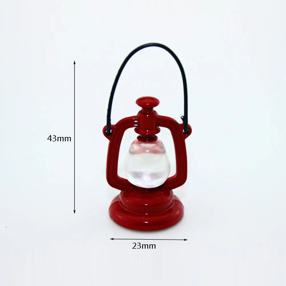 

1/12 Scale Miniature Dollhouse Accessories Decoration Mini Oil Lamp Kids Toy Decorative Ornaments Gift