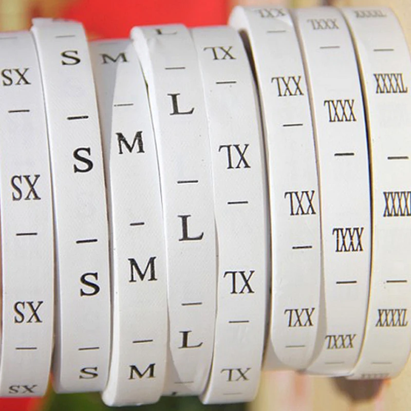 Бесплатная доставка нейлоновый ремень ярлык размеров с принтом белый фон черные