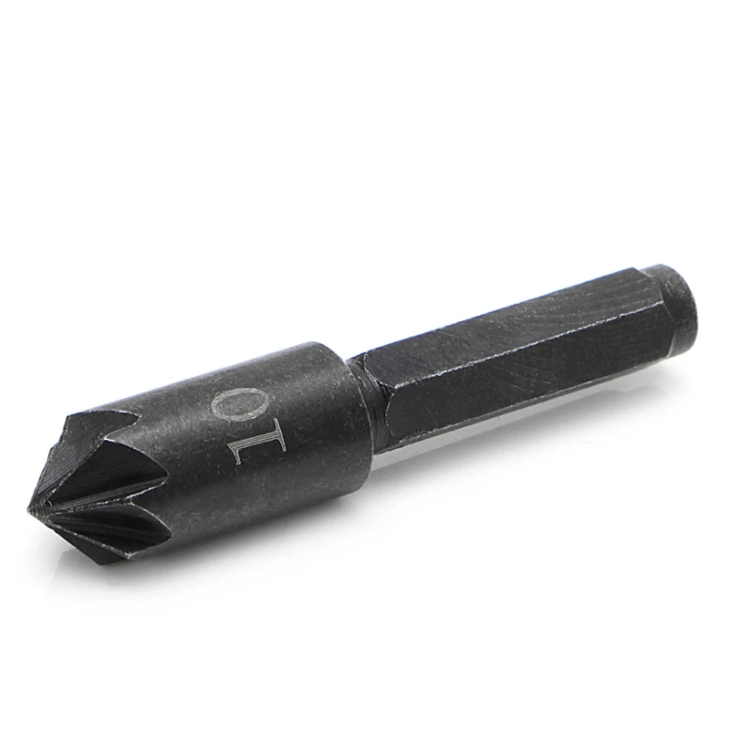 

2Pcs 1/4" Hex Shank 7 Flute Countersink Drill Bit Counter Sink Chamfer Cutter