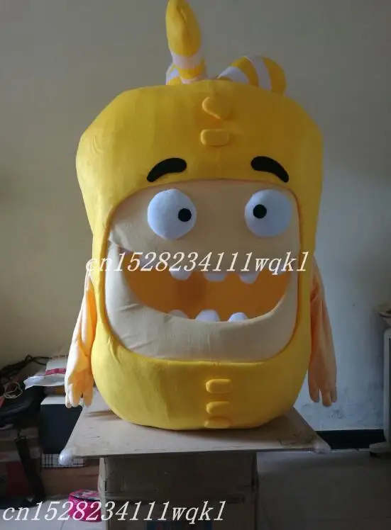 Синий костюм талисман Oddbods кролик мультяшный маскарадный Хэллоуин