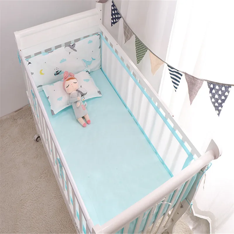 Комплект летней детской кроватки 5 шт. бампер для детская кроватка вокруг подушки