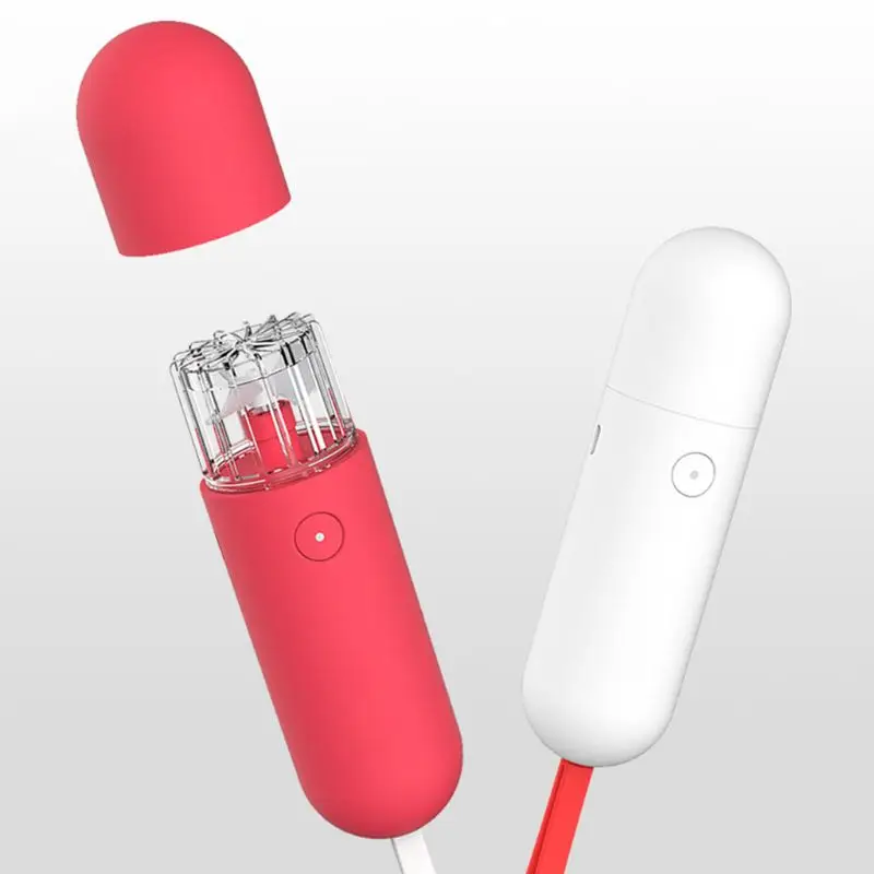 

Mini Portable Handheld Fan USB Rechargeable Capsule Cartoon Cooling Fan with Lanyard for Travel Business Office Use
