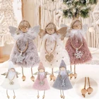 Рождественские Подвески в виде ангела, украшения для рождественской елки, 2022, новогодние домашние украшения, ангельская кукла, Рождественское украшение для автомобиля